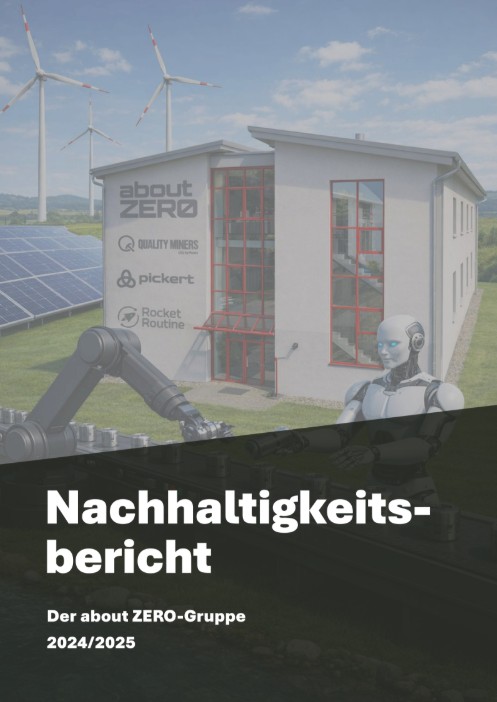 Nachhaltigkeitsbericht der about ZERO Gruppe 2024/2025